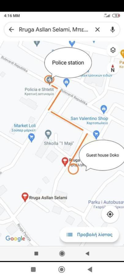 Guesthouse Family Doko Berat Ngoại thất bức ảnh